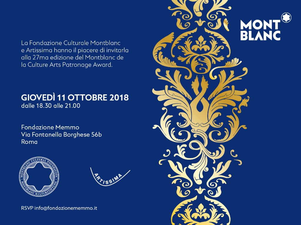 Montblanc de la Culture Arts Patronage Award